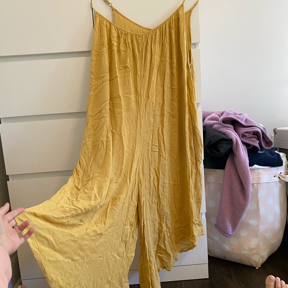 NWT Elan yellow jumpsuit